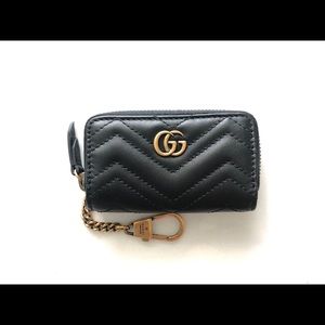 Gucci Black Keychain Wallet/ Key Case